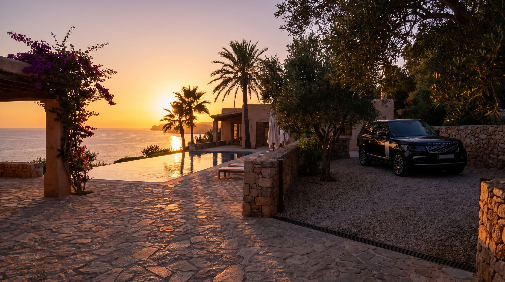 Ibiza villa sunset lifestyle